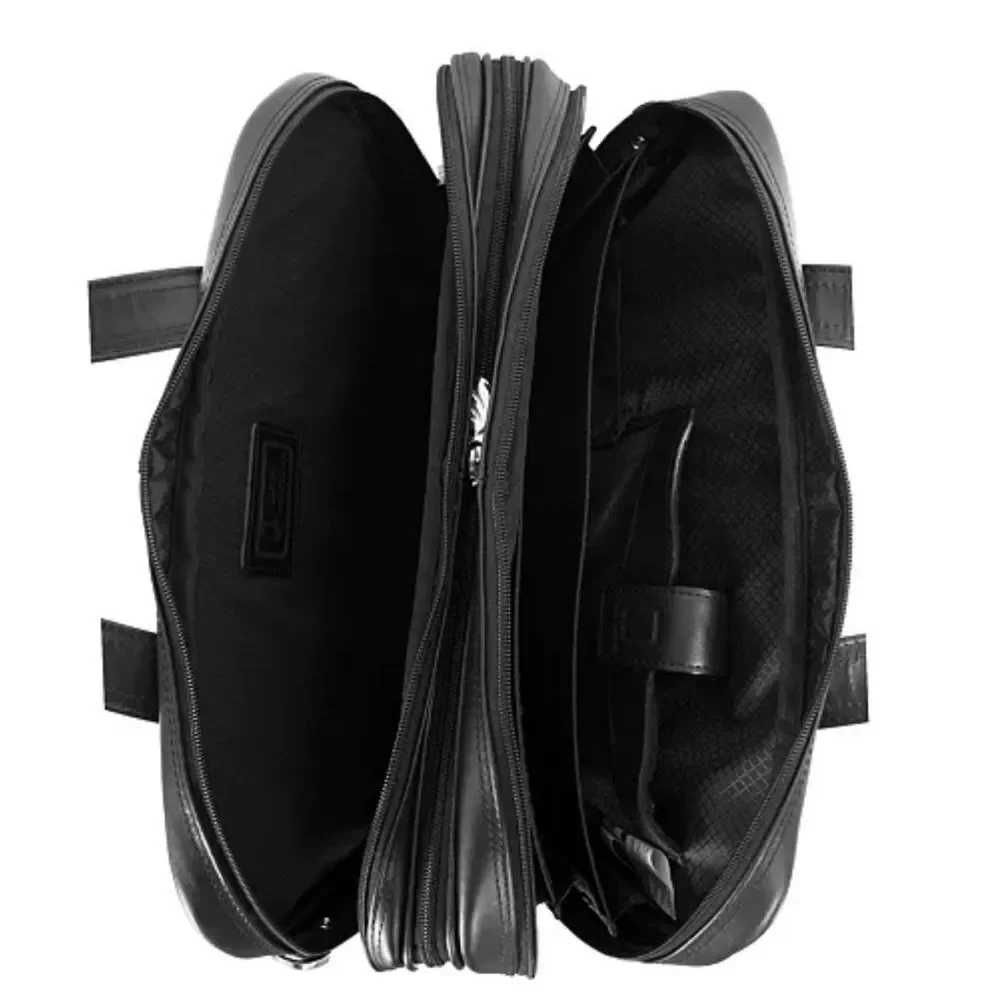 McKLEIN Pearson Leather 17 in.Exp Double compartment Laptop Briefcase bag $480